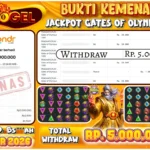 BUKTI WITHDRAW LILINTOGEL KEMENANGAN JACKPOT DI GATES OF OLYMPUS 1000 05 APRIL 2026