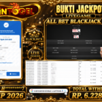 BUKTI WITHDRAW LILINTOGEL KEMENANGAN JACKPOT DI ALL BET BLACKJACK 01 Sep 2026